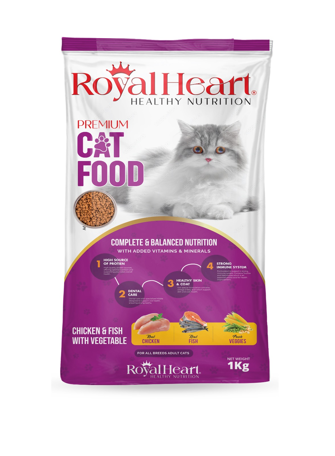 Royal Heart Cat Food